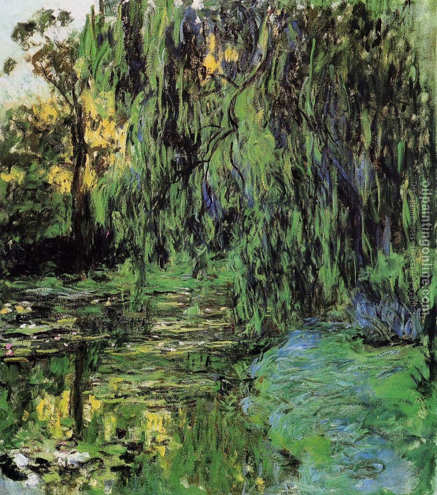 Monet, Claude Oscar - Weeping Willow and Water-Lily Pond